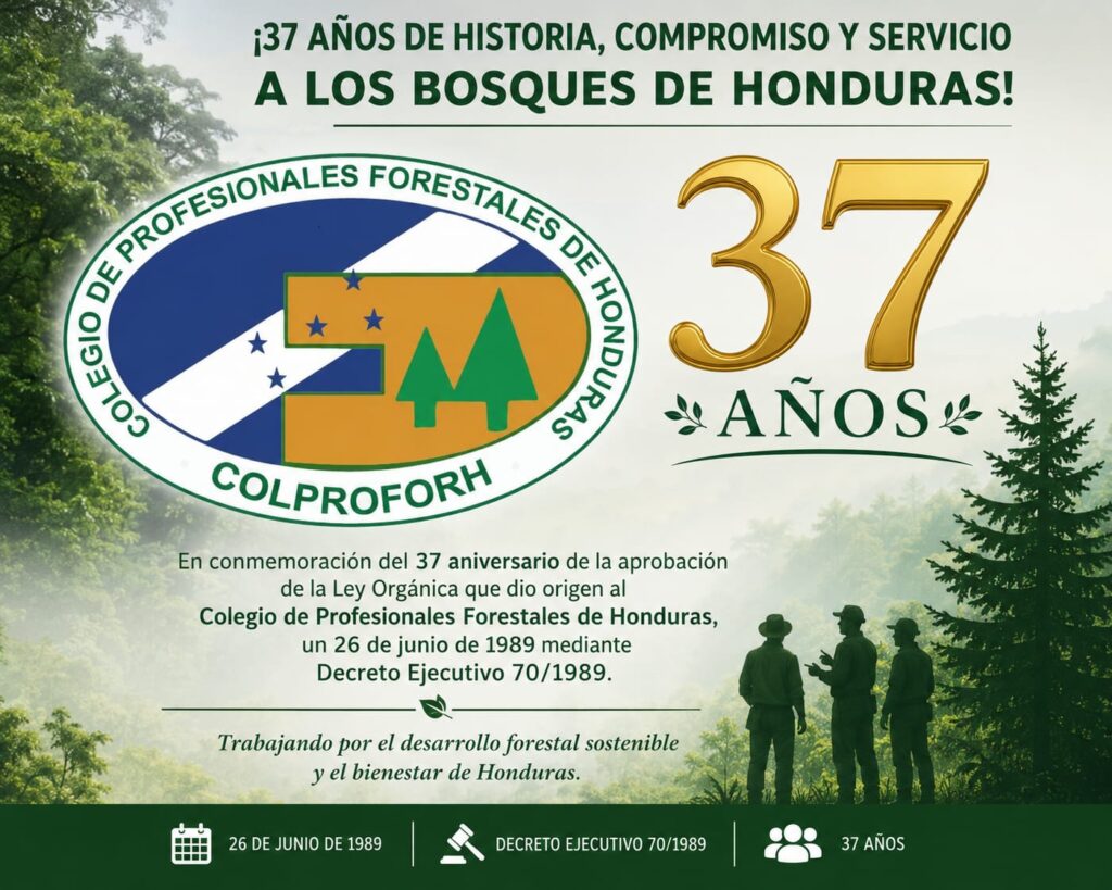 37 Años de Historia, Compromiso y Servicio a los Bosques de Honduras